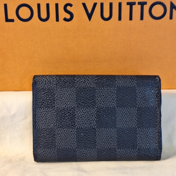 CLEAN 💥Unisex Louis Vuitton Damier Graphite Key Cles - Picture 4 of 15
